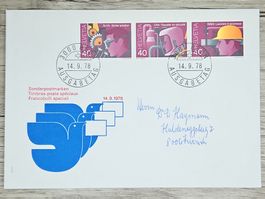 CL02 Enveloppe + Timbre Suisse 1978