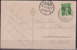 E91) Postkarte Stempel Zullwil, Reinach