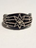 0029 - Bague en argent, Onyx, taille 62