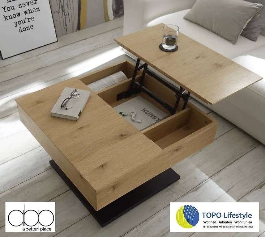Tische: Ashton Wildeiche Couchtisch mit Mechanik, Neu – Neu und originalverpackt aus Lichtensteig von pascalporchet