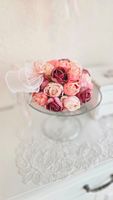 Rosenkugel + Ständer Rosen Shabby Chic Dekoration Hochzeit