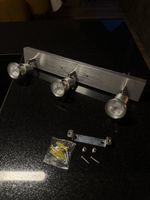 3-Flammiger Deckenleuchte Alu 