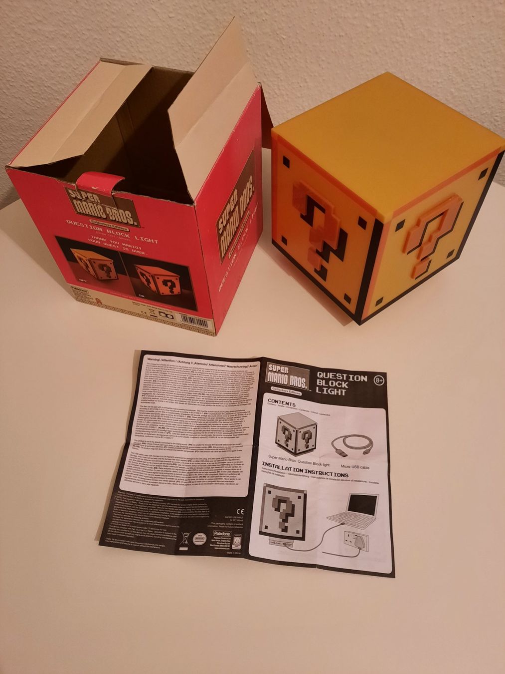 Lampen: Super Mario Bros Question Block Light – Gebraucht aus Münchenstein von 2DGames 4