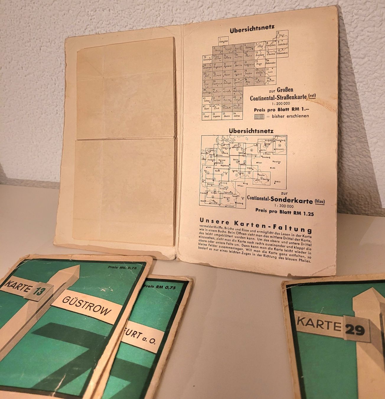 Cartine & Atlanti: Vintage CONTINENTAL Strassenkarten – Usato da Oberuzwil venduto da rtr_wp6m 1