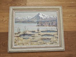 Niesen und Thunersee vom Maler A. Aellig