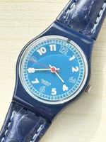 Armbanduhr Swatch blau Zifferblatt 1989 guter Zustand