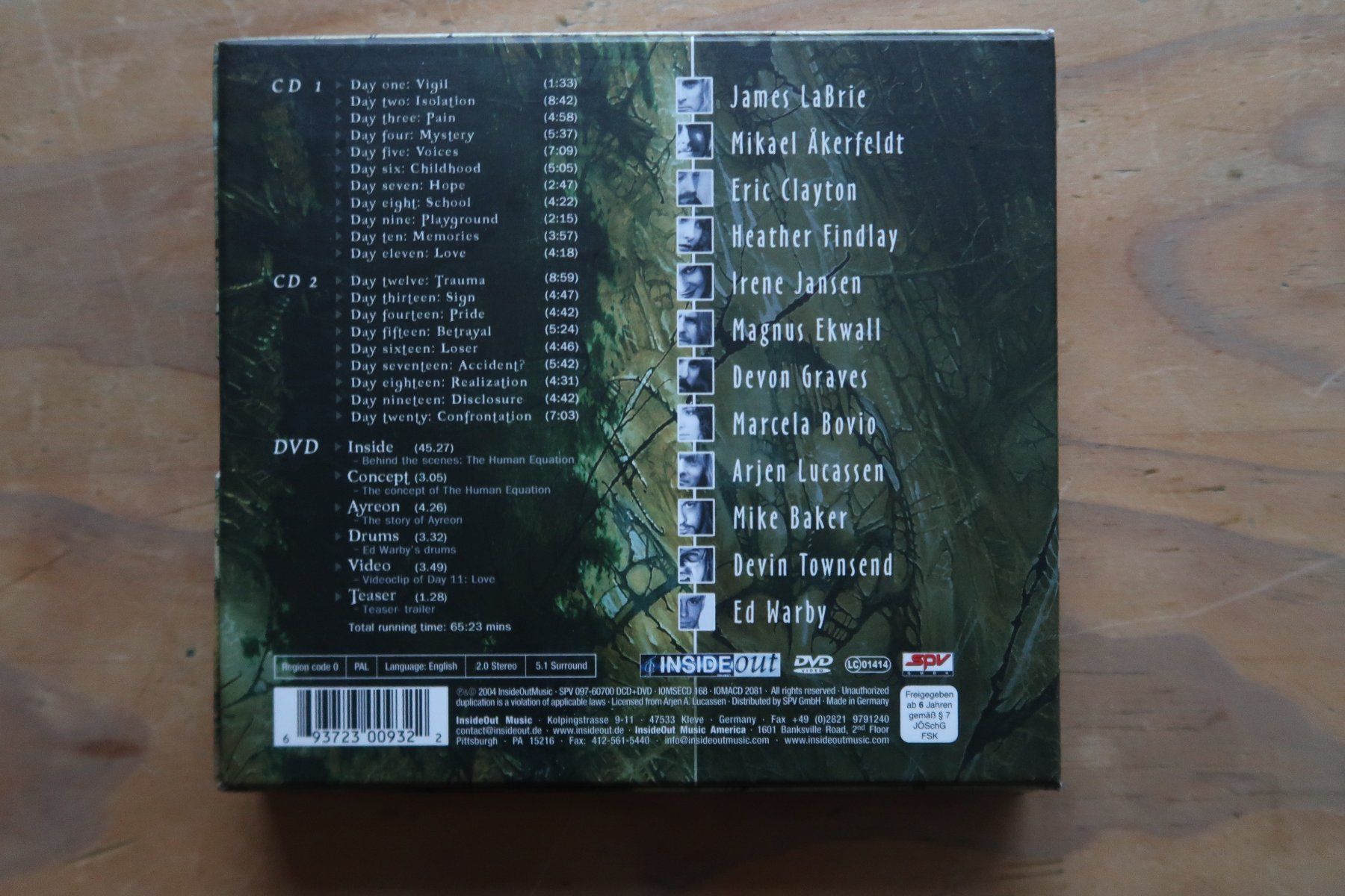 CDs: AYREON - THE HUMAN EQUATION - 2x CD + BONUS DVD BOX – Gebraucht aus Basel von Patiscat 1