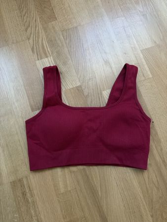 Brassière sport bordeaux XL