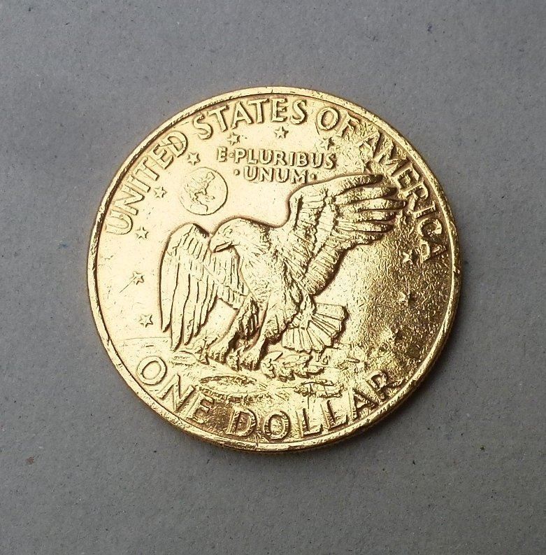 Alle Münzen: USA ++ 1 Dollar 1971 vergoldet – Gebraucht aus Walkringen von Casablanca777 1