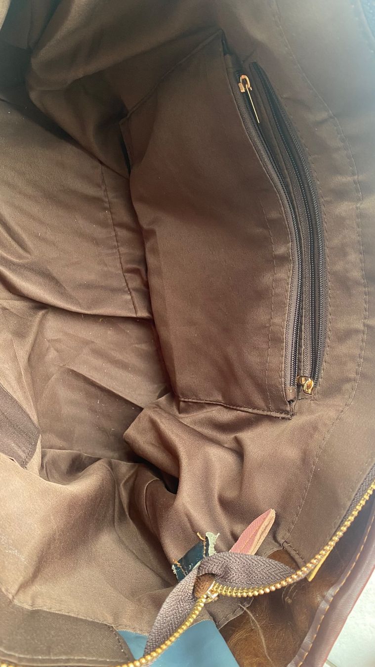 Borse da donna: Schicke Ledertasche mit bunten Applikationen – Usato da Wiliberg venduto da schnufi06 3