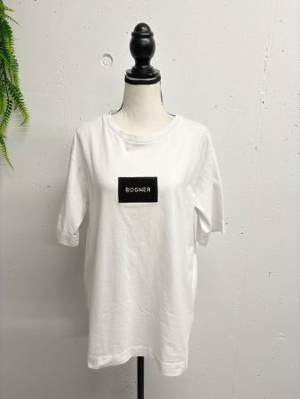 Bogner T-Shirt weiss Gr. S-L mit Perlen bestickt Logo