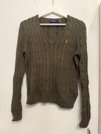 Polo Ralph Lauren Strickpullover, Grösse M, Olivgrün