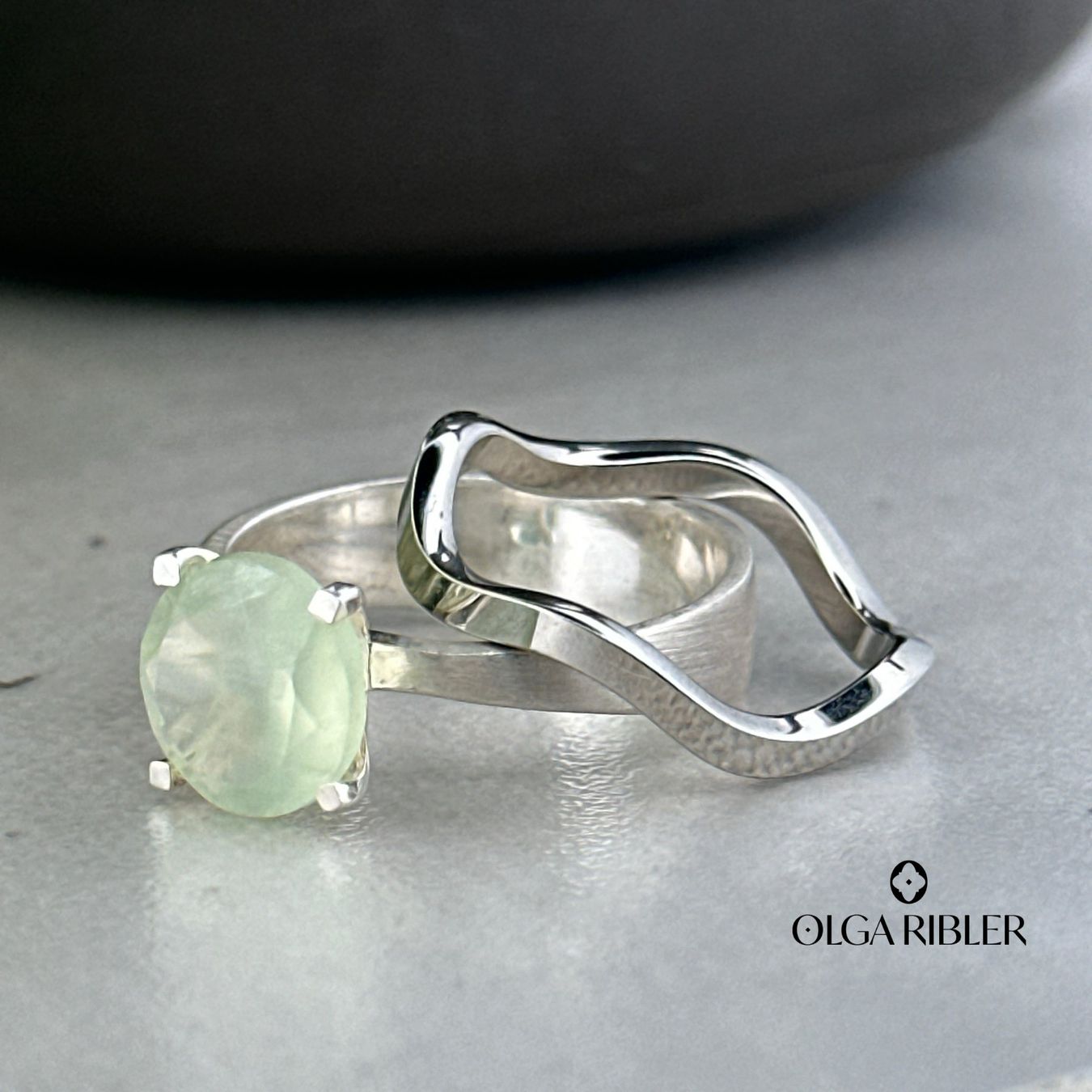 Olga Ribler Anelli: Ring SET Edelstahl & Silber Grösse 62 – Nuovo (secondo la descrizione) da Luzern venduto da Schmuckoutlet 3
