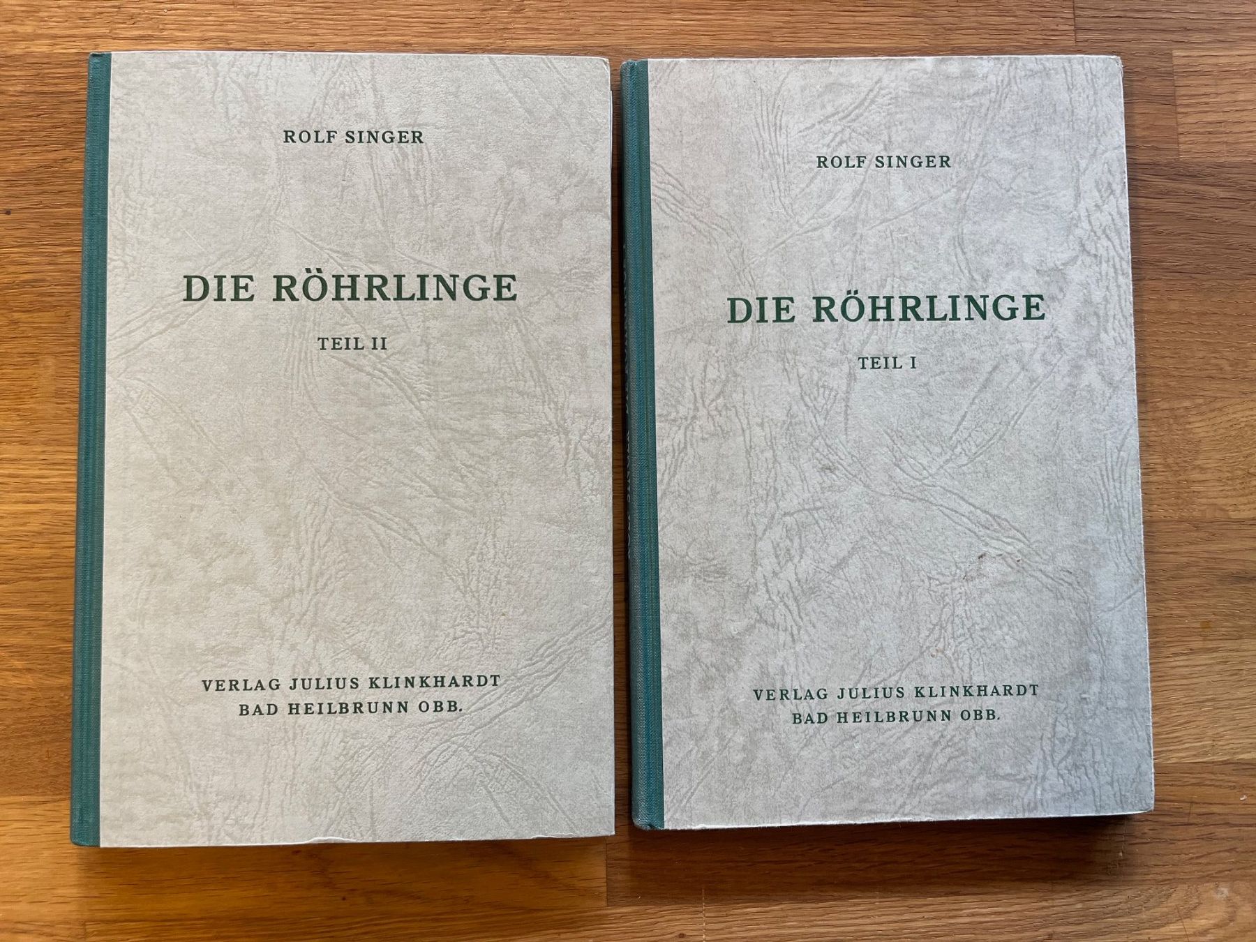 Bücher: Die Röhrlinge Band 1 & 2 von Rolf Singer – Gebraucht aus Laufen von Nuria44