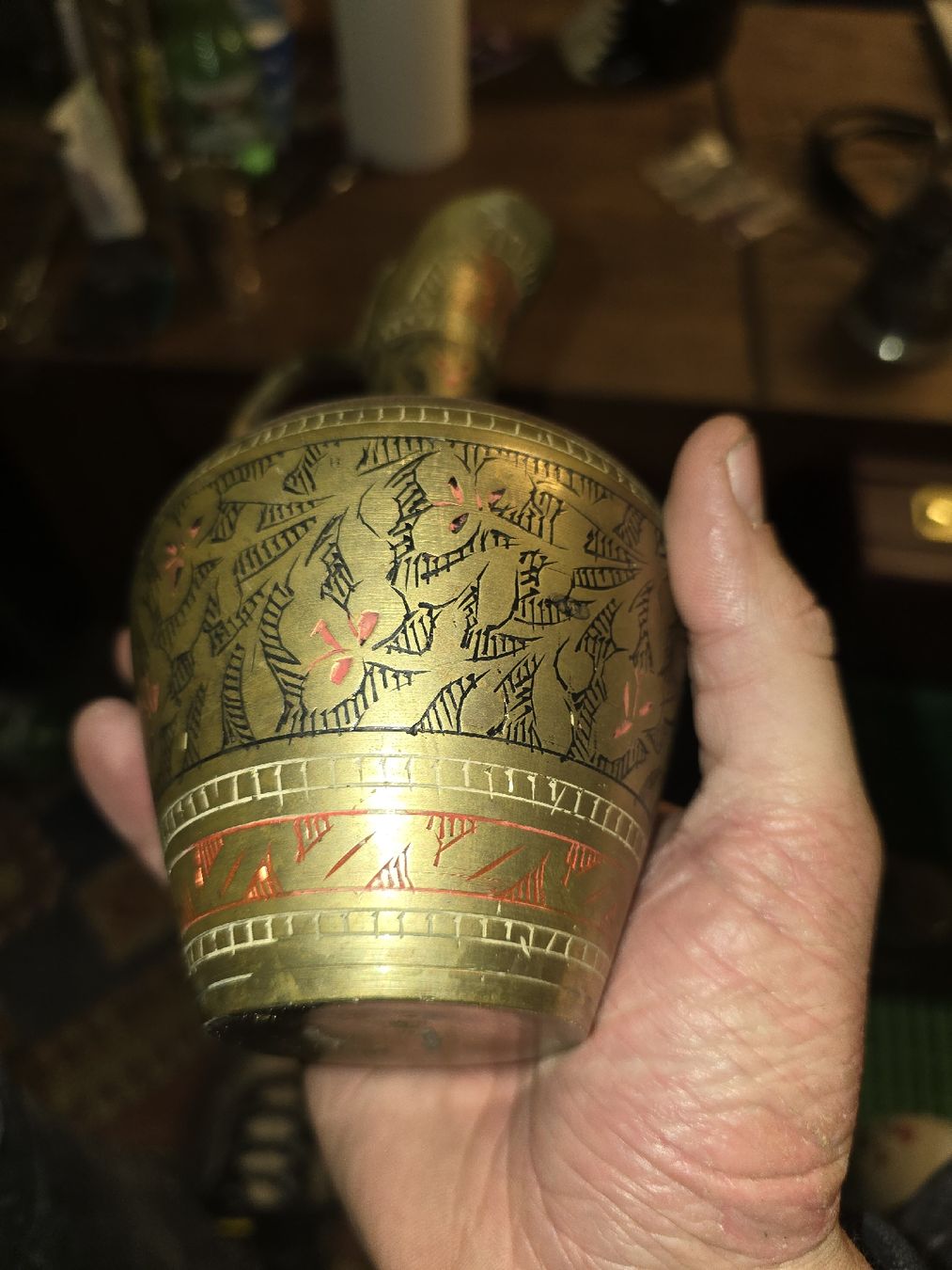 Caraffe: Antike Messing Kanne, orientalisch (D) – Usato da Rorschach venduto da TimelessTrading 3