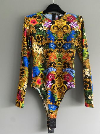 Versace Jeans Couture Body mit Blumenmuster, Grösse M, Neue