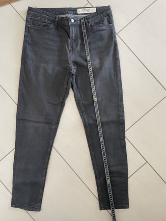 Dunkelgraue Damen Jeans Gr L NEU