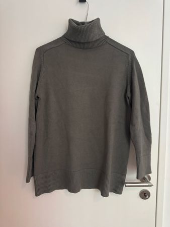 Rollneck Green Sweater ZARA grey Size S