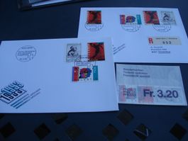 Set Sondermarken  1993, 2 FDC + Lose ET-o