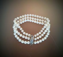 TOP Zuchtperlenarmband mit Weissgoldverschluss