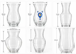 6 Glasvasen