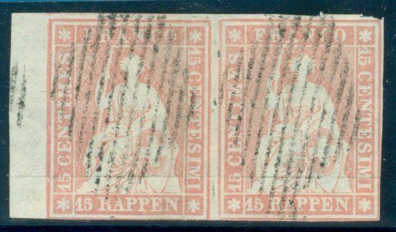 Tous les timbres: 1854/62 Schweiz Strubel – D'occasion à Zürich par yago-rot