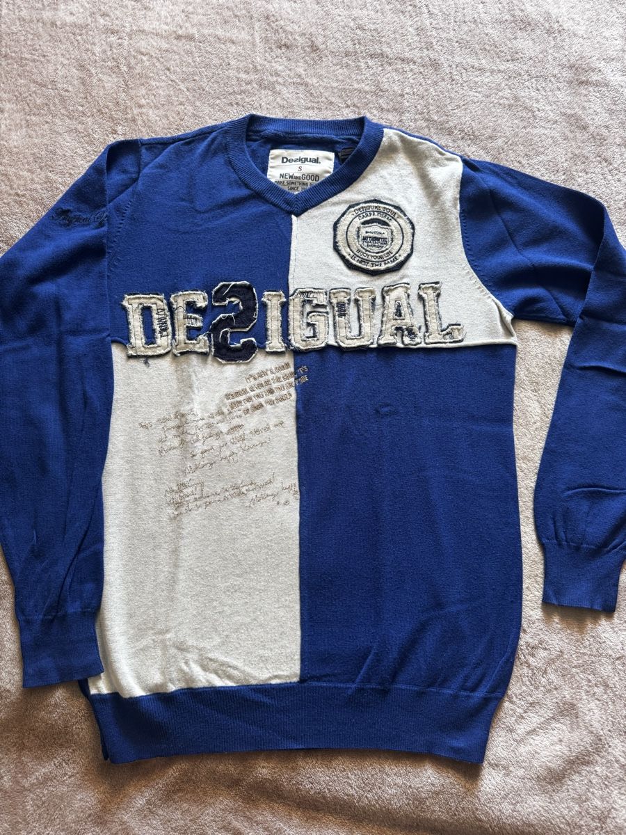 Desigual Maglioni & Felpe: Desigual Pullover, Gr. S, blau/beige – Usato da Kehrsatz venduto da Chrauer