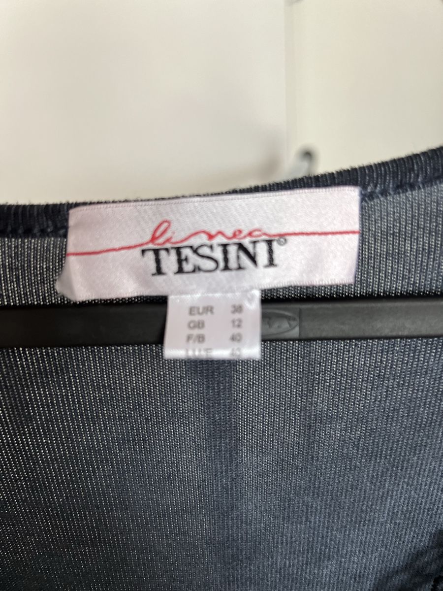 Vestiti: TESINI Kleid, Gr. 38 M / L dunkelblau – Nuovo (secondo la descrizione) da Langenthal venduto da ivet7 4
