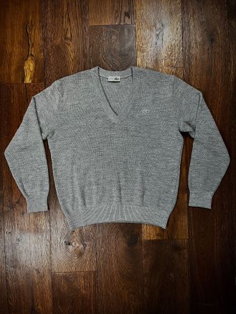 Grauer Vintage Lacoste Pullover