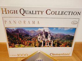 1000er Panorama Puzzle Neuschwanstein