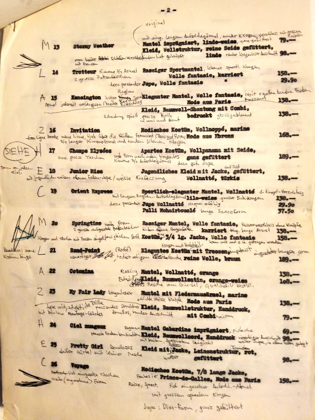 Documents: Einmaliges JELMOLI Zeitdokument - Modeschau-Script 1960 – D'occasion à Thalwil par freespirit-kev 4