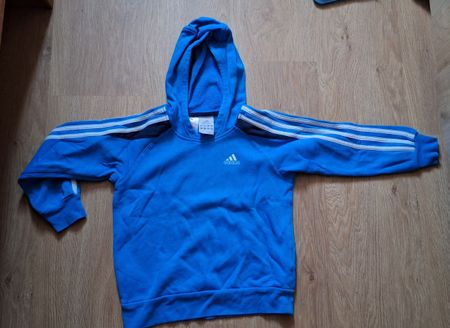 Adidas Kapuzenpullover blau Grösse 116 gebraucht