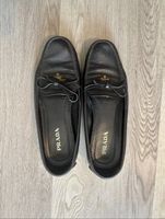 Prada Mokassins Leder Schwarz Gr. 39 - Top Zustand