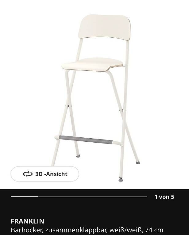 Ikea Seggioloni: 2x Barhocker Franklin IKEA  (neuwertig) – Usato da Zürich venduto da CanadaRunner 2