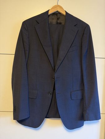 Boggi Milano Wollanzug – Navyblau – Größe 48