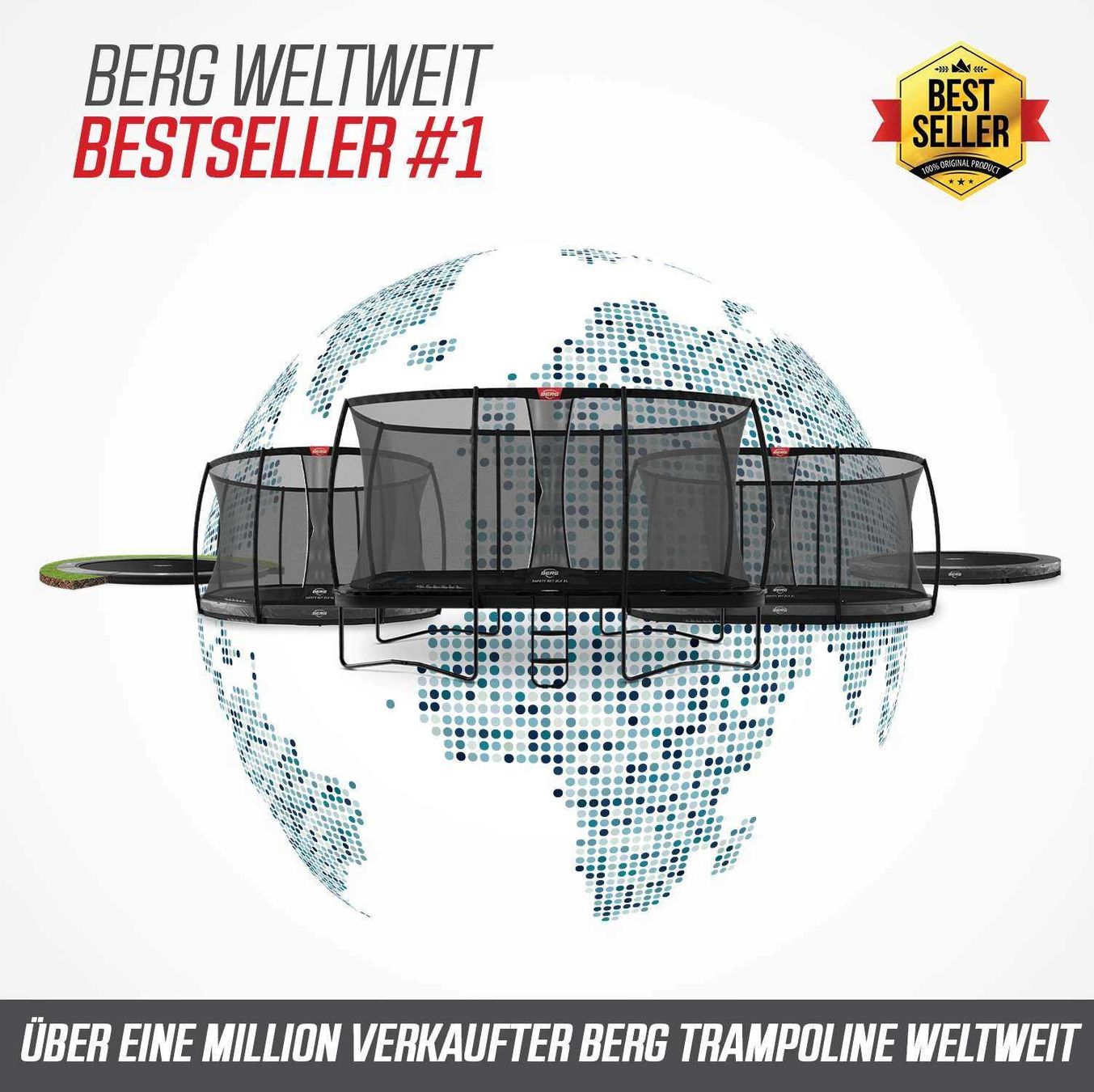 Trampoline: Trampolin BERG Ult Champ FlGr 200 Grey – Neu und originalverpackt aus Erlinsbach SO von Rigaflex