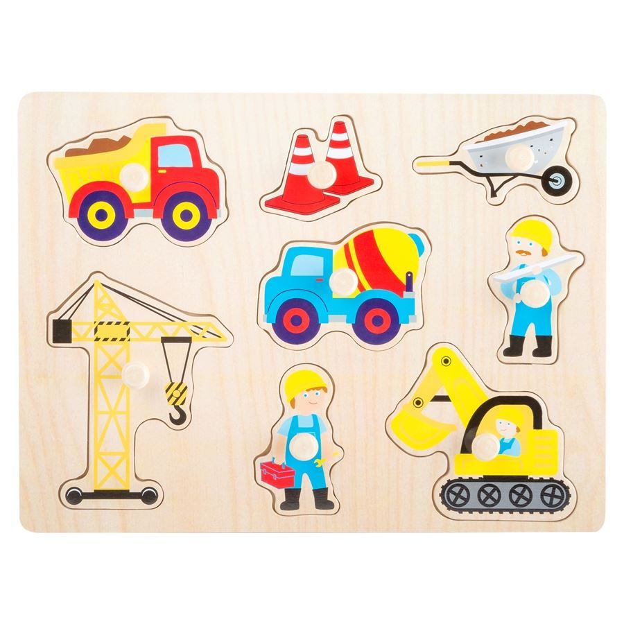 Puzzle: Setzpuzzle Baustelle Small Foot Design – Nuovo e nell'imballaggio originale da Wettingen venduto da Swala 1