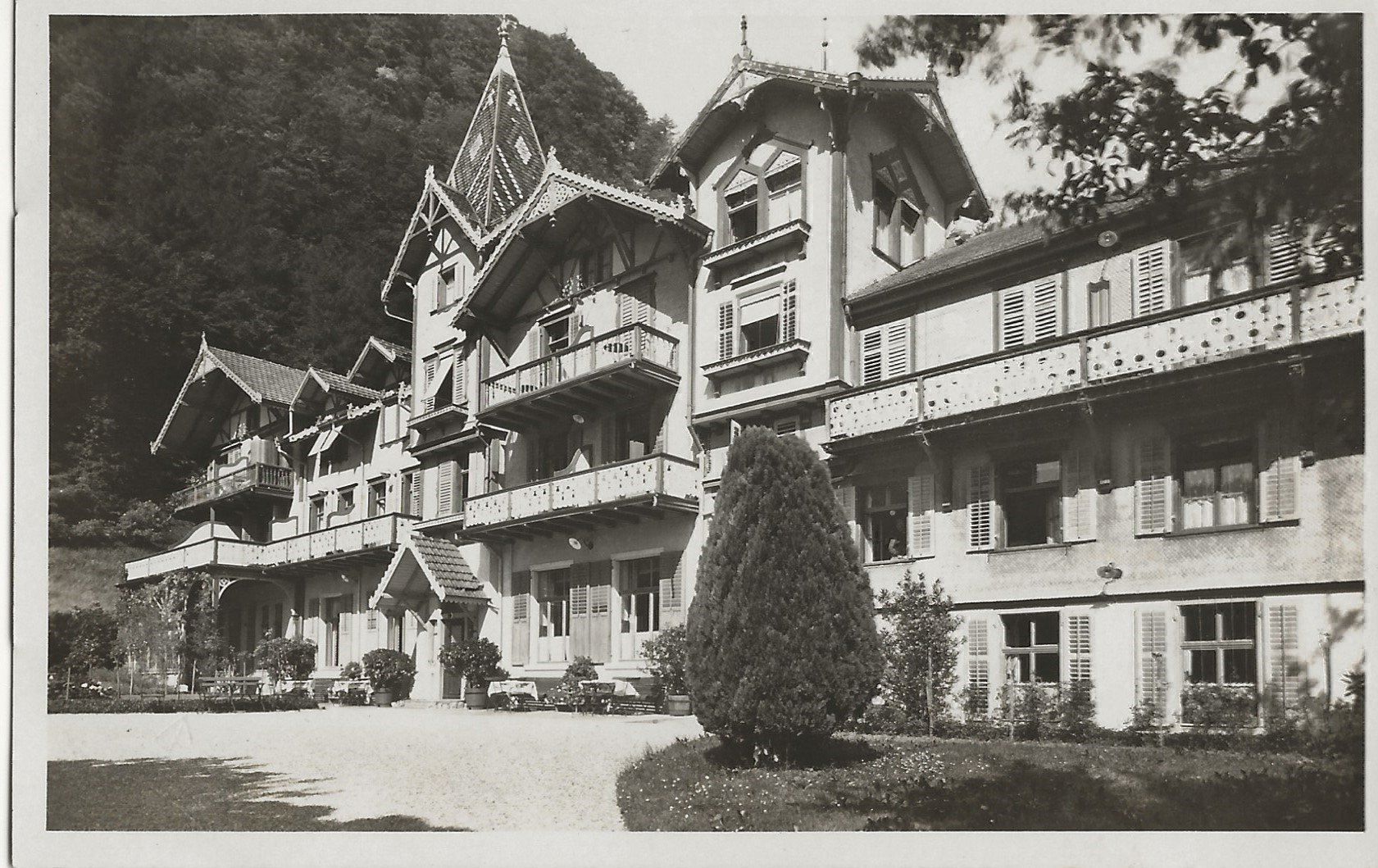 Cartoline postali: Bad Ragaz, Hotel – Usato da Frauenfeld venduto da Merk52