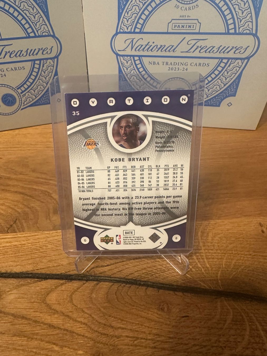 Nba Sammelbilder & Trading cards: Carte NBA Kobe Bryant Upper Deck Ovation – Gebraucht aus Vullierens von Gaara04 1
