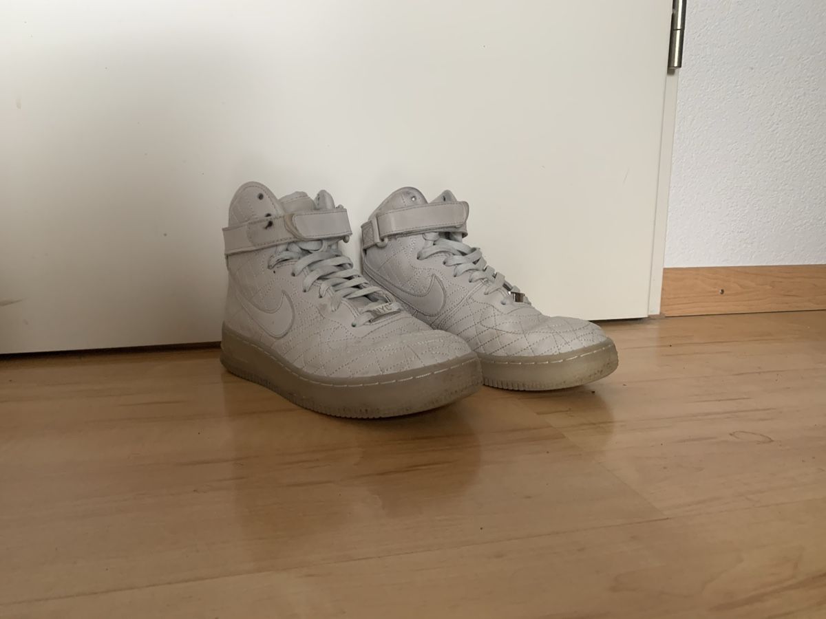 Nike Scarpe da uomo: Nike Air Force 1 High hellgrau Leder Gr. 38 – Usato da Winterthur venduto da whatdreamz