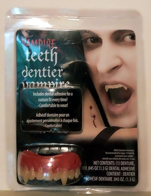 Vampirgebiss mit Fangzähnen - Accessoire für Halloween (Neu und ...