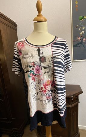CANDA Premium Shirt patchwork Gr. L