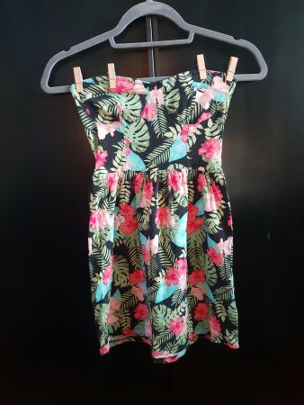 🐸 DSCHUNGEL PRINT KLEID / XS