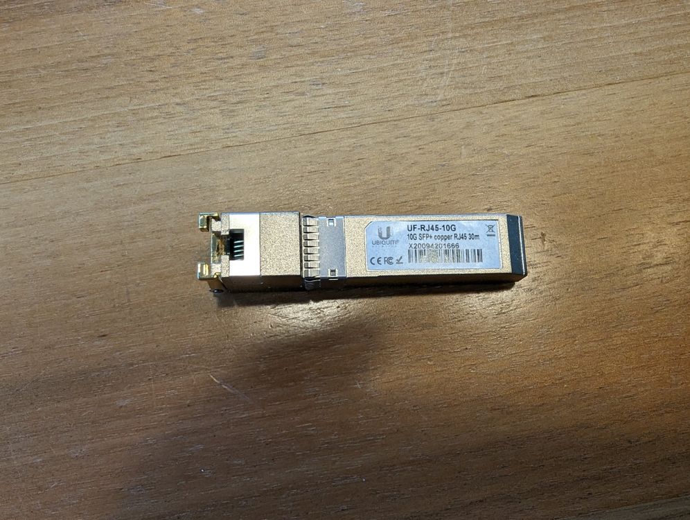 Ubiquiti UF-RJ45-10G 10gbps SFP+ Transceiver | Kaufen auf Ricardo