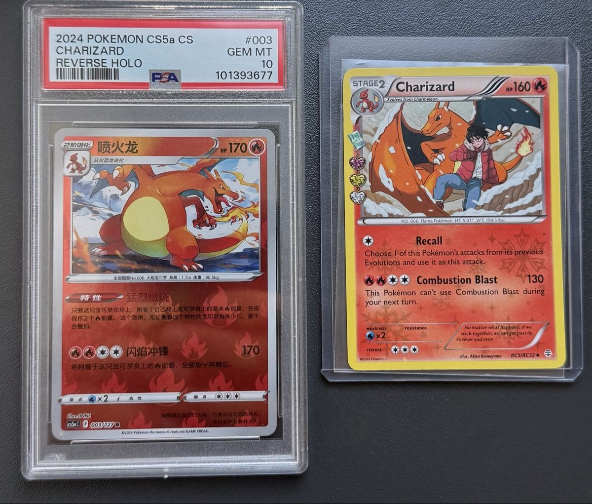 Pokémon Sammelbilder & Trading cards: Charizard PSA 10 & RC5 – Gebraucht aus Zeiningen von flo_8cxw