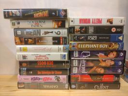 Lot de cassettes VHS: films et séries dont neuves 