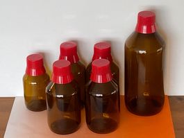 Medizin-Flaschen APONORM® 1x 500ml, 4x 200ml, 1x 100ml
