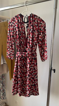 Robe fleurie rouge Morgan