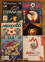 8 Panini Sticker Alben WM und EM gebraucht im Set