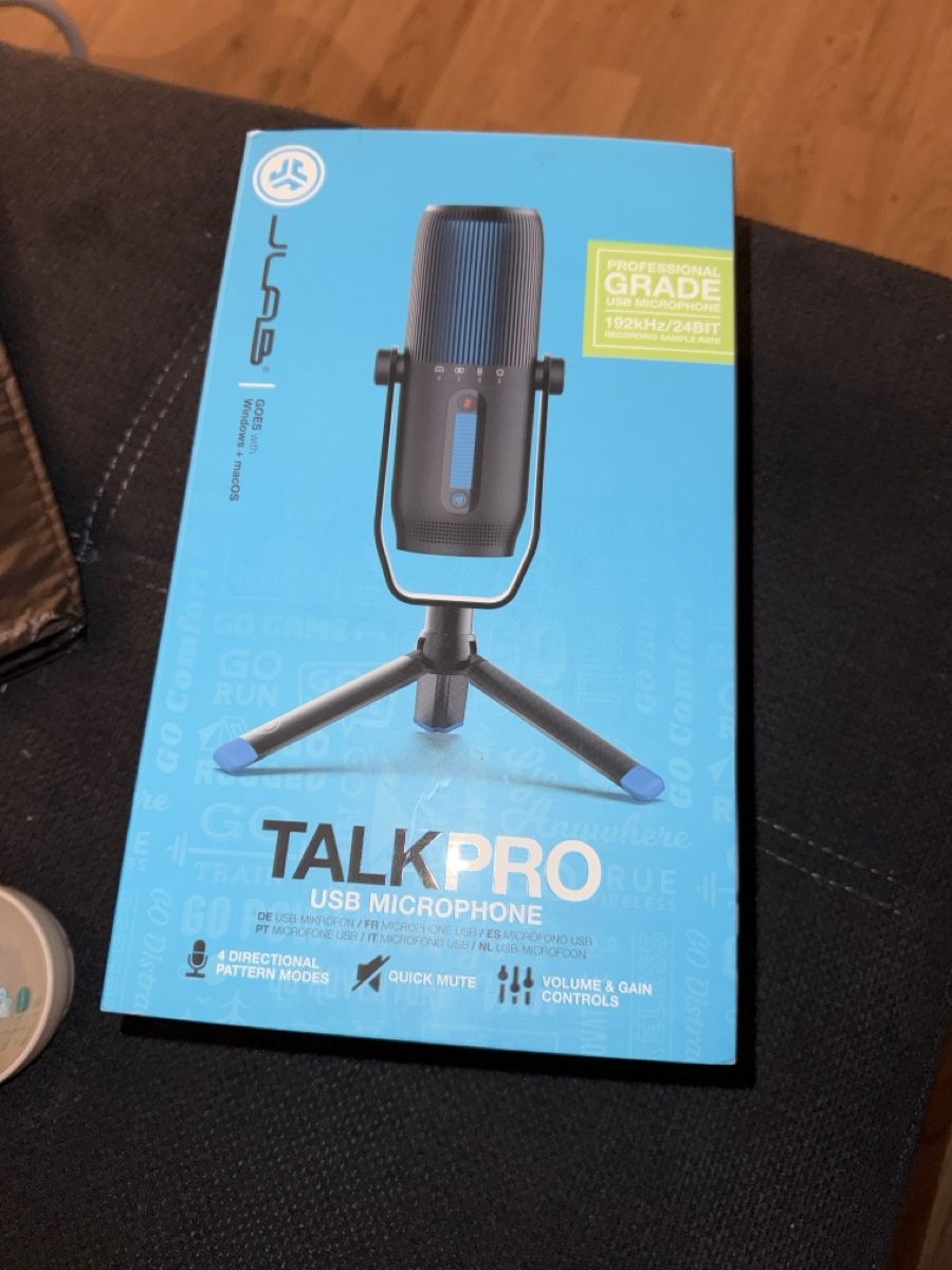 Mikrofone: JLAB AUDIO Talk Pro - Mikrofon (Schwarz) – Neu und originalverpackt aus Zürich von Marbosa